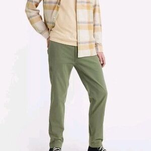 Levis XX Chino Standard Tech Pants 33 x 32 Tapered Stretch Olive Green UPF 50+